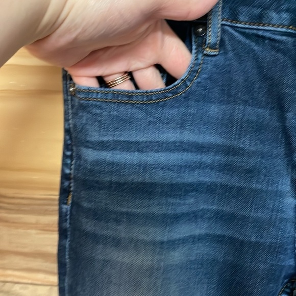 Vigoss size 26x29 jagger skinny dark wash super stretchy whisker faded jeans - Picture 2 of 13